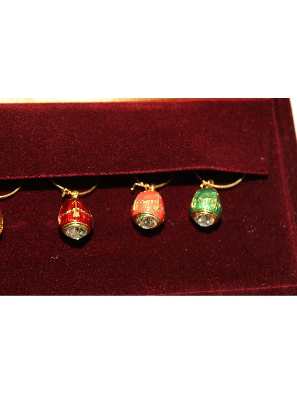 Imperial Court Faberge Egg Wine Charms - Picture 5 of 11